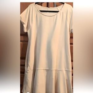 FreePeople Size Large Cream Sweatshirt Dress